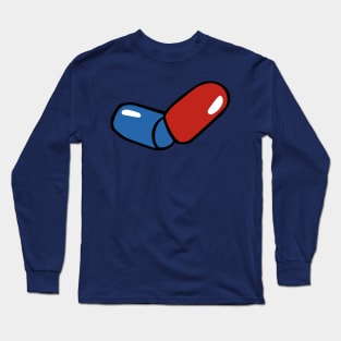 PILL BLUERED Long Sleeve T-Shirt